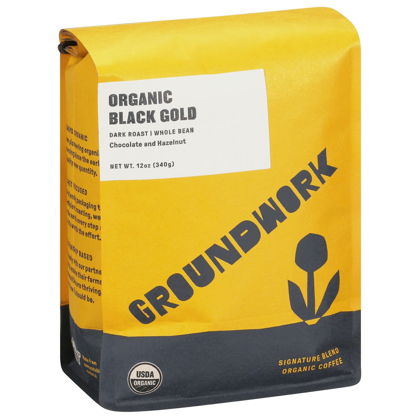 Groundwork Coffee Coffee Whole Bean Black Gold Organic