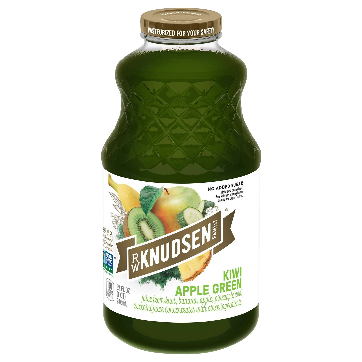 Knudsen Juice Kiwi Apple Green 32 fl oz (Pack of 6)