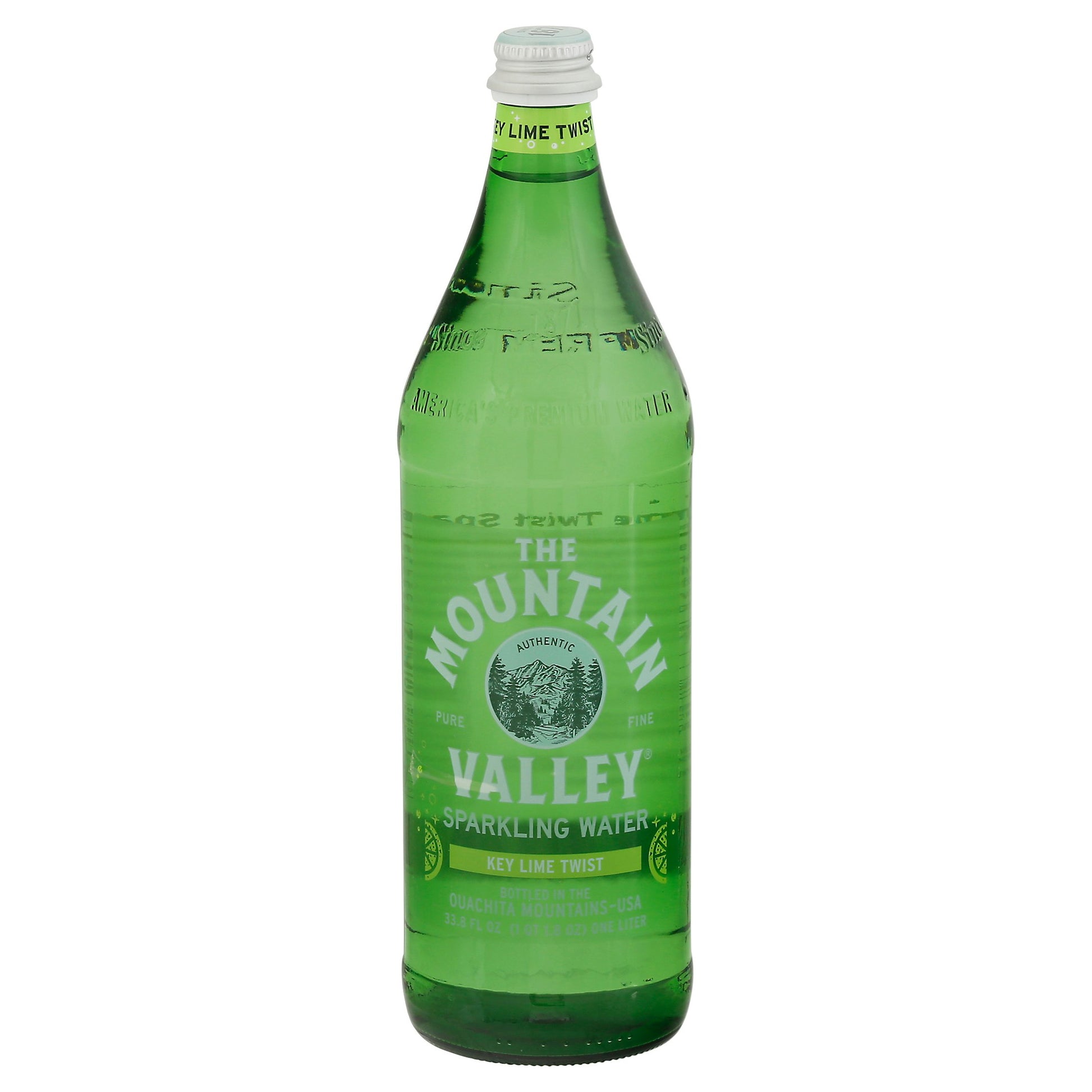 Mountain Valley Water Sparkling Lime 1 Light (Pack of 12)