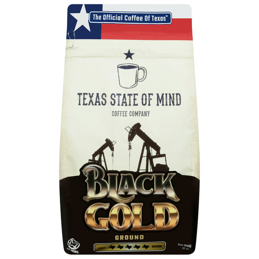 Texas State Of Mind Coffee Coffee Ground Black 12 Oz (Pack of 6)