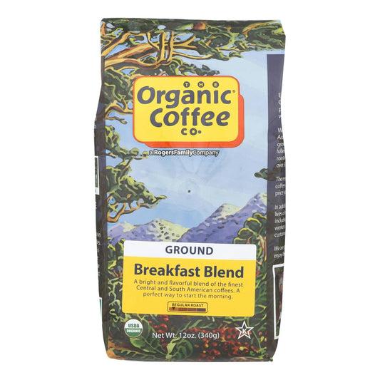 Organic Coffee Company Ground Coffee - Breakfast Blend 12 oz (Pack of 6)