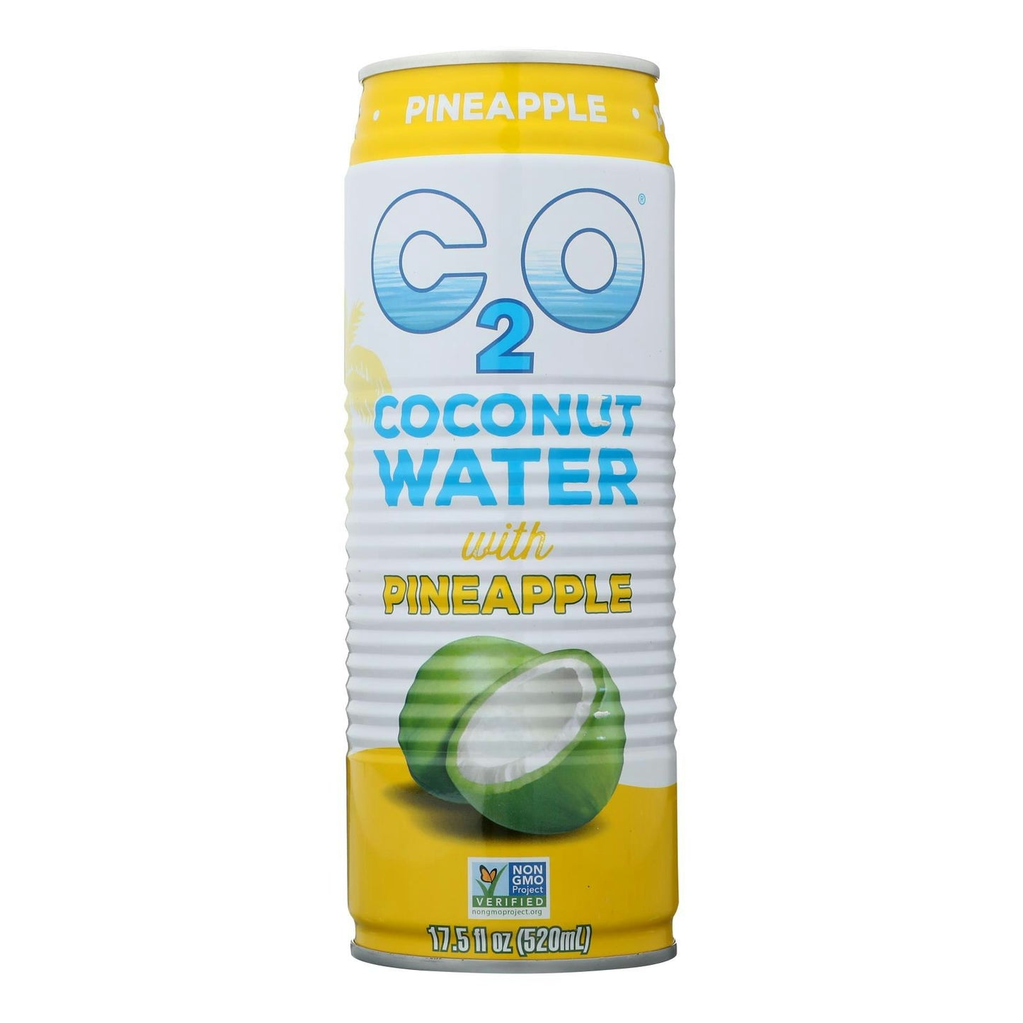 C2O Coconut Water With Pineapple Juice And Coconut Pulp 17.5 fl oz (Pack of 12)