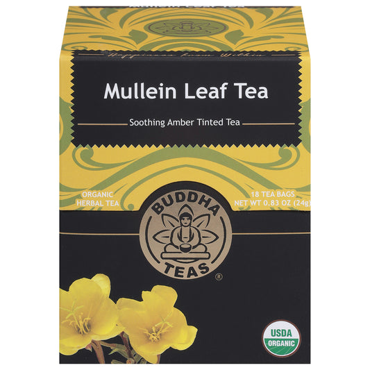 Buddha Teas Mullein Leaf Tea 18 bags (Pack of 6)