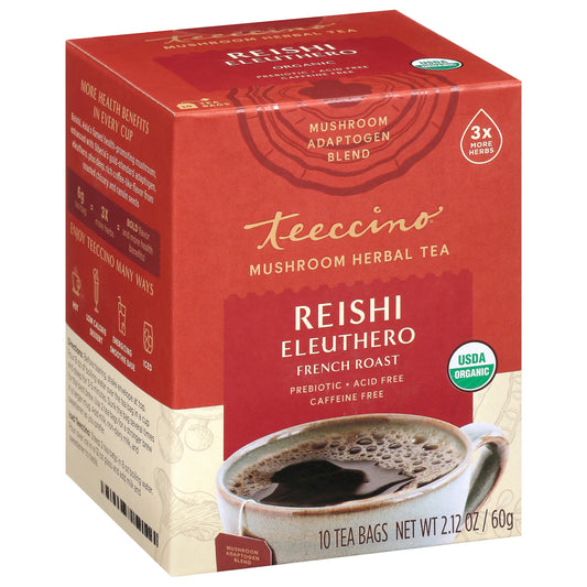 Teeccino Tea Reishi Eleuthe Mushroom