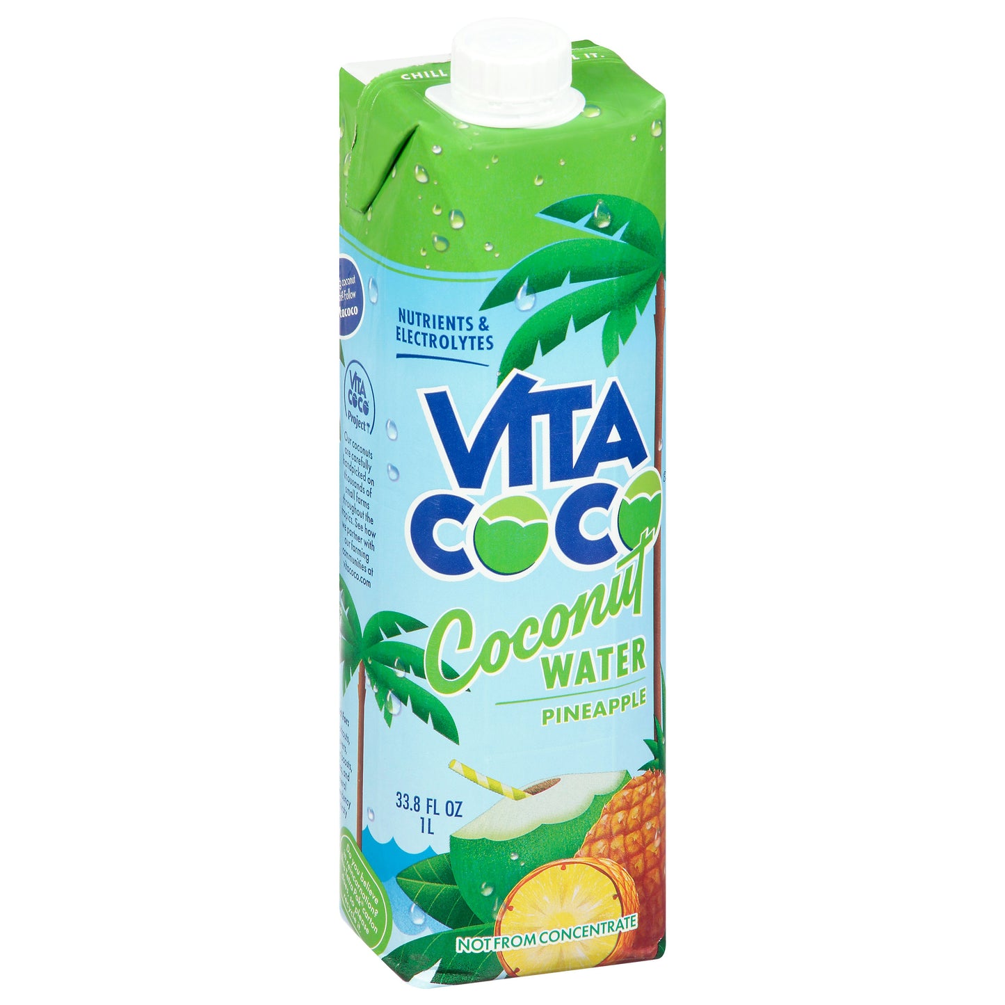 Vita Coco Coconut Water Pineapple 1 Lt (Pack of 12)