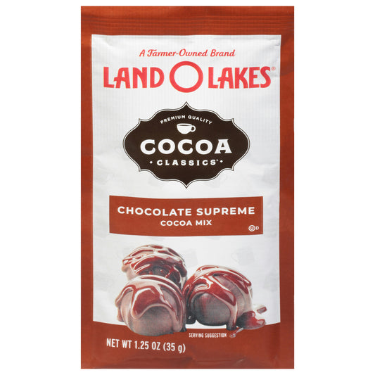 Land O Lakes Mix Cocoa Classic Chocolate Supreme 1.25 oz (Pack of 12)