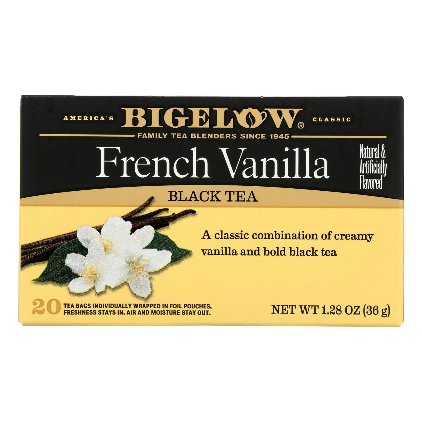 Bigelow Tea French Vanilla - 20 per Pack (6 Packs Total)