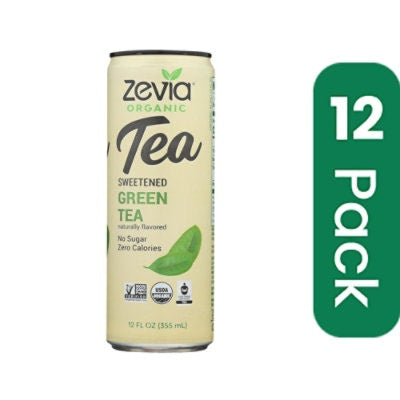 Zevia Sweetened Green Tea 12 fl oz (Pack of 12)