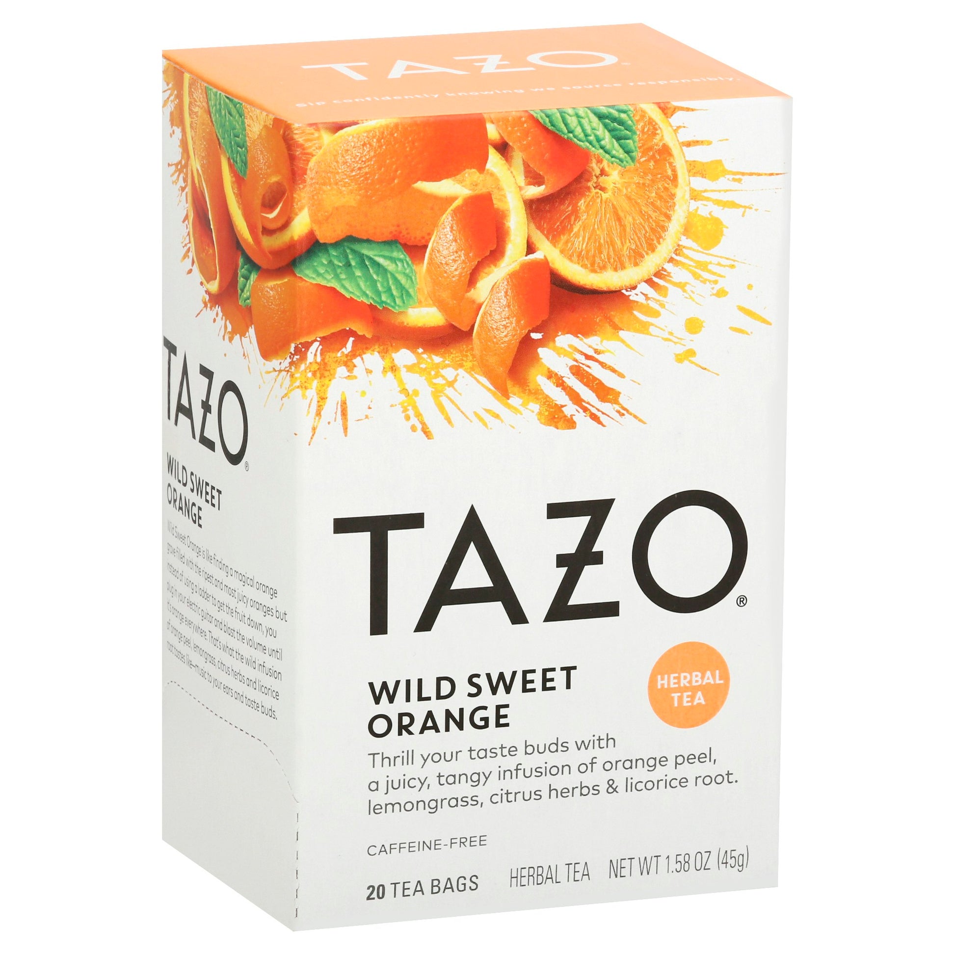 Tazo Tea Bag Wild Sweet Orange 20 Bag (Pack of 6)