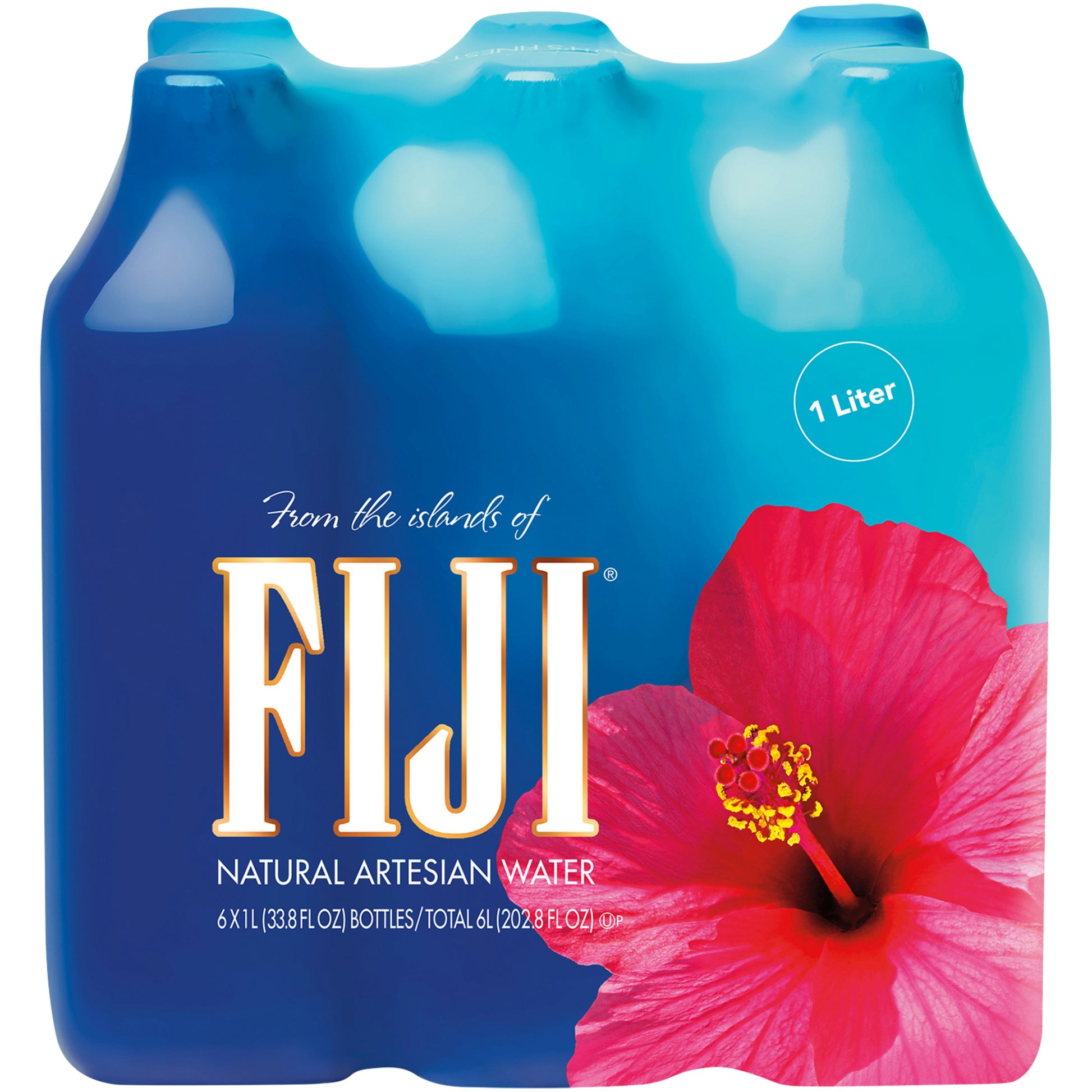 Fiji Water Water Artesian 1Lt 6 Pack (Pack of 2)