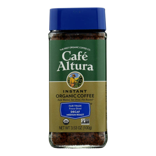 Cafe Altura - Coffee Instant Decaf - 3.53 OZ (Pack of 6)