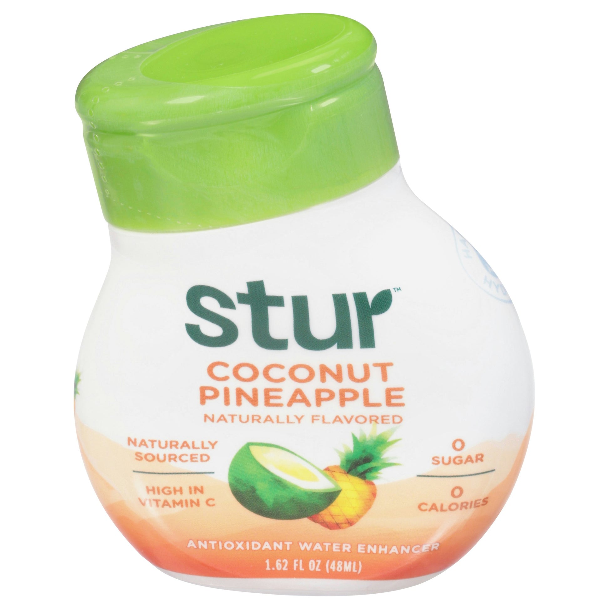 Stur Coconut Water Liquid Pineapple 1.62 oz (Pack of 6)