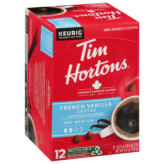 Tim Horton Coffee Sea Salt French Vanilla 12Pc 4.23 Oz (Pack of 6)