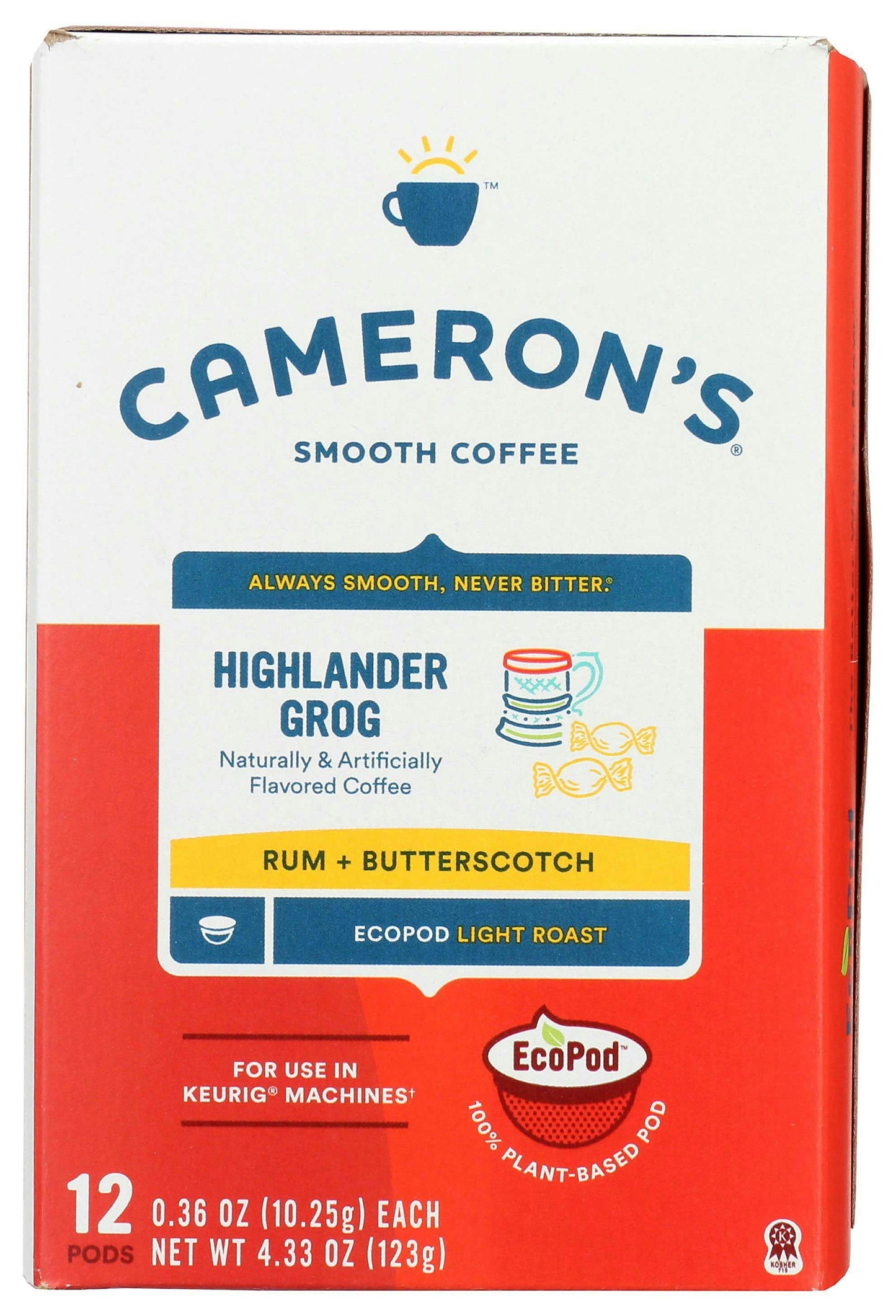 Camerons Highlander Grog Coffee Pods