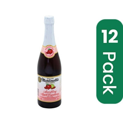 Martinelli Juice Sparkling Apple Cranberry 25.4 FO (Pack of 12)