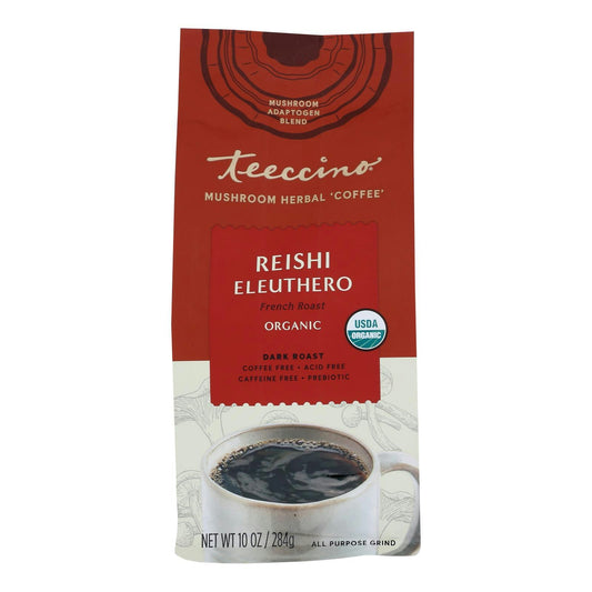 Teeccino - Mushroom Coffee Reishi Eleuthero 10 oz (Pack of 6)