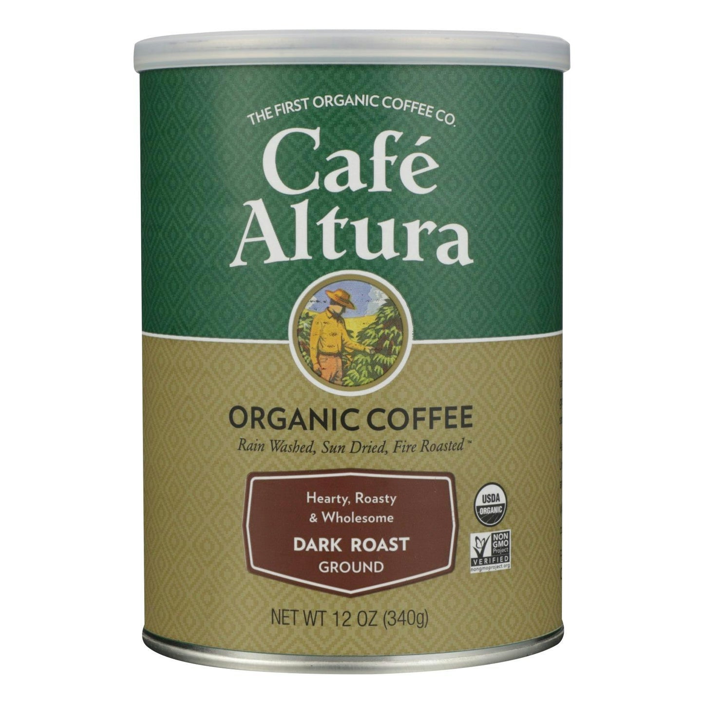 Cafe Altura - Organic Ground Coffee - Dark Roast - 12 oz. (Pack of 6)