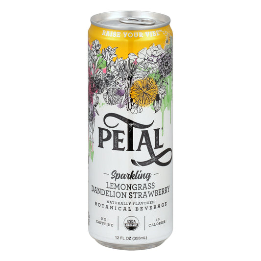 Petal Water Sparkling Lemongrass Organic 12 FO (Pack of 12)