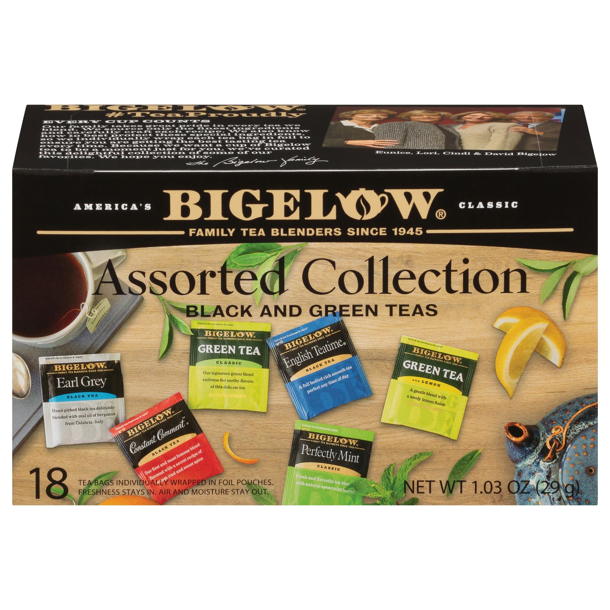 Bigelow Tea 6 Variety 18Bg 1.1 oz (Pack of 6)