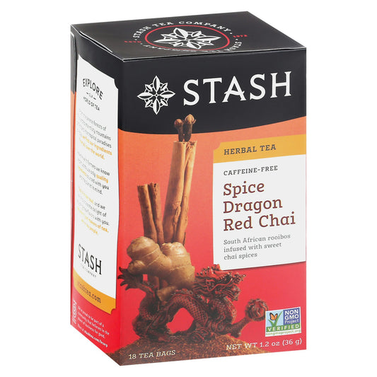 Stash Tea Tea Decaffeinated Chai Red Spice 18 Bag (Pack of 6)