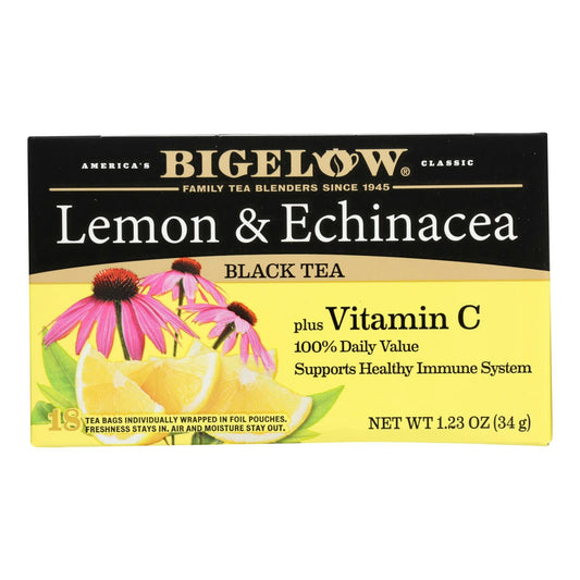 Bigelow Tea - Tea Lemon & Echinacea + Vit C - 18 Bags (Pack of 6)