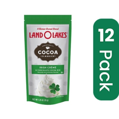 Land O Lakes Cocoa Classic Mix - Irish Creme and Chocolate - 1.25 Oz (Pack of 12)
