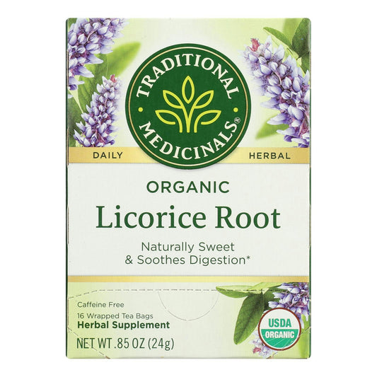 Trad Med Tea Licorice Organic - 16 per Pack (6 Packs Total)