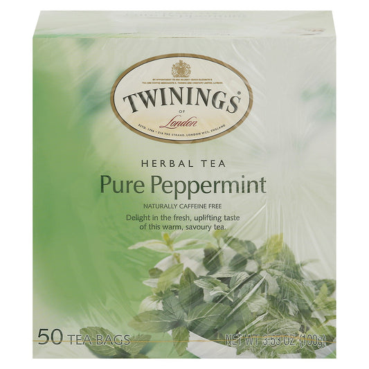 Twining Tea Tea Pure Peppermint 50 Bag (Pack of 6)