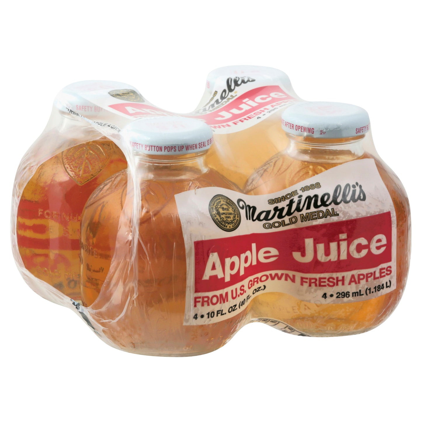 Martinelli Juice Apple 4Pk 40 FO (Pack of 6)