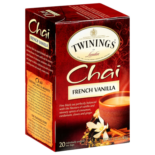 Twining Tea Tea Chai French Vanilla 20 Bag (Pack of 6)