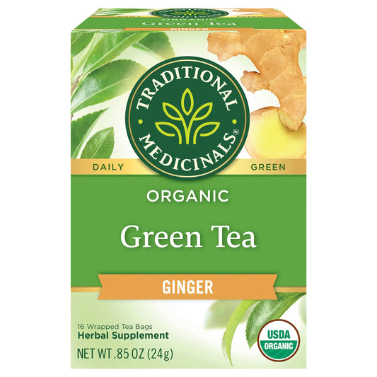 Traditional Medicinals Tea Grain Ginger Organic 16 Bag (Pack of 6)