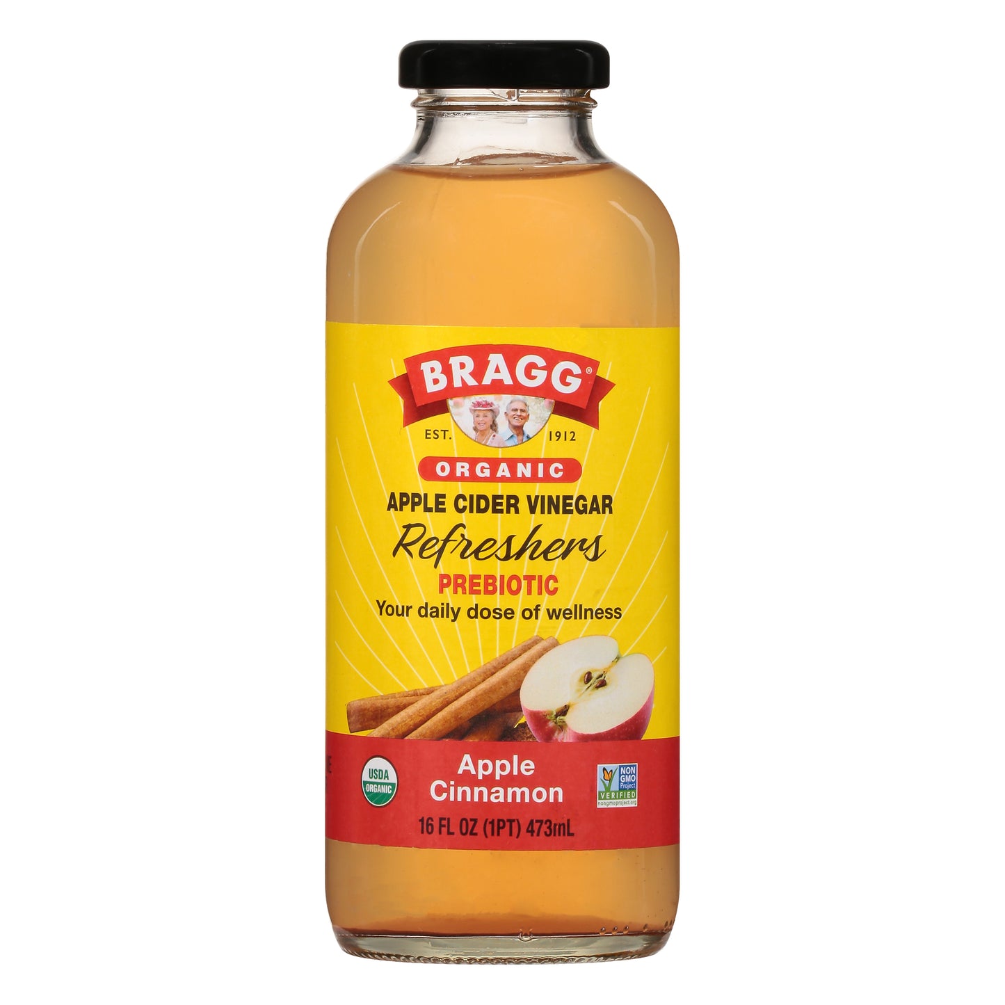 Bragg Beverage Apple Cider Apple Organic 16 FO (Pack Of 12)