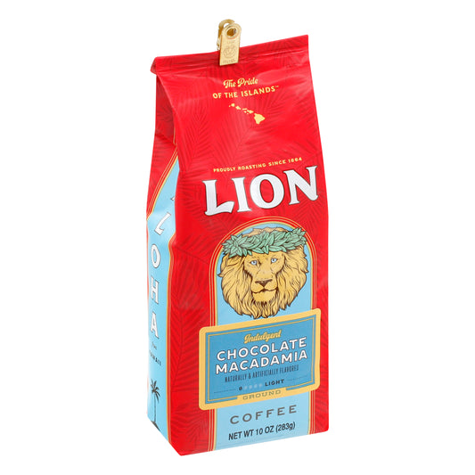 Lion Coffee Chocolate Macadamia 10 oz (Pack Of 6)