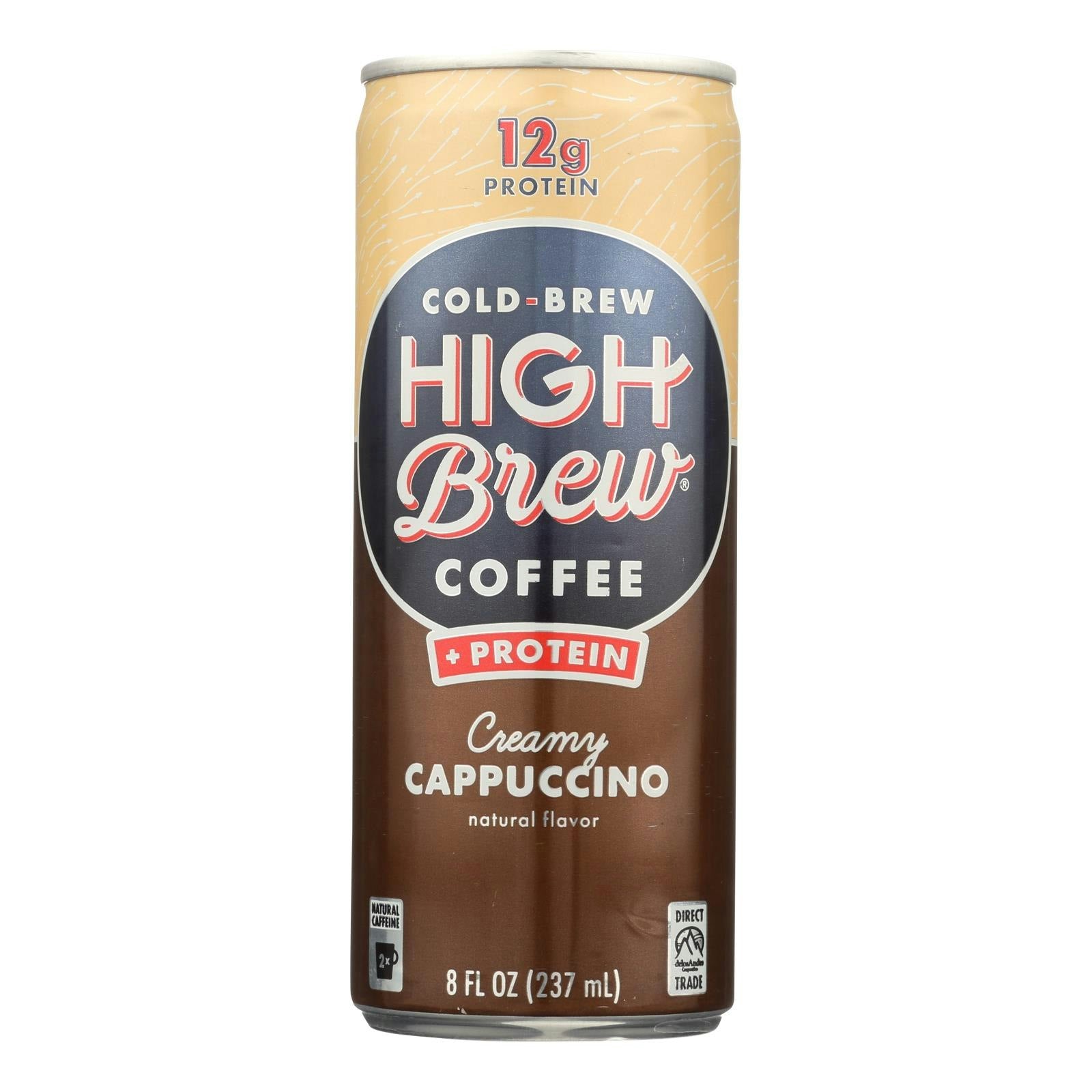 High Brew Coffee Cold Brew Coffee - Creamy Cappuccino 8 fl oz (Pack of 12)