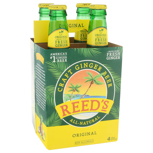 Reeds Soda 4pk Ginger Original 48fl oz