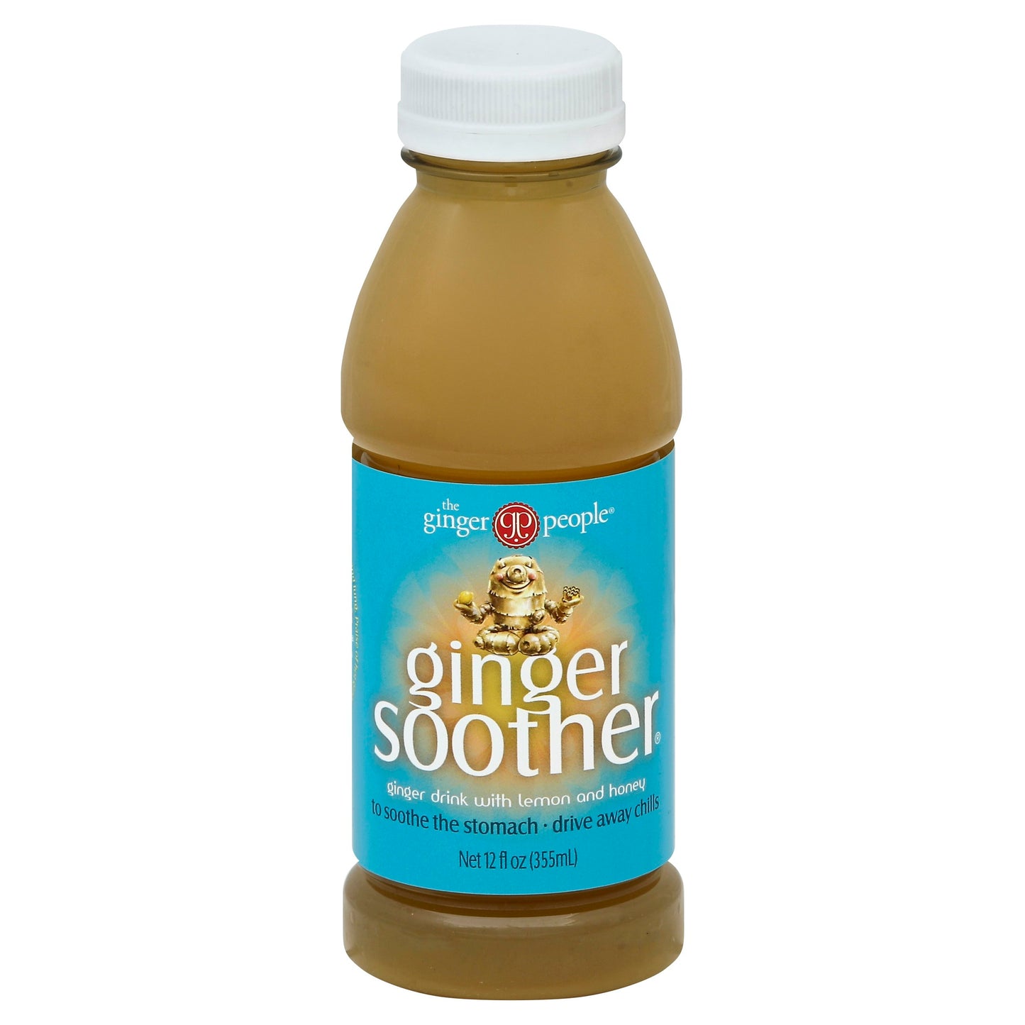 Ginger People Water Ginger Soother With Honey & Lemon 12 fl oz (Pack of 24)