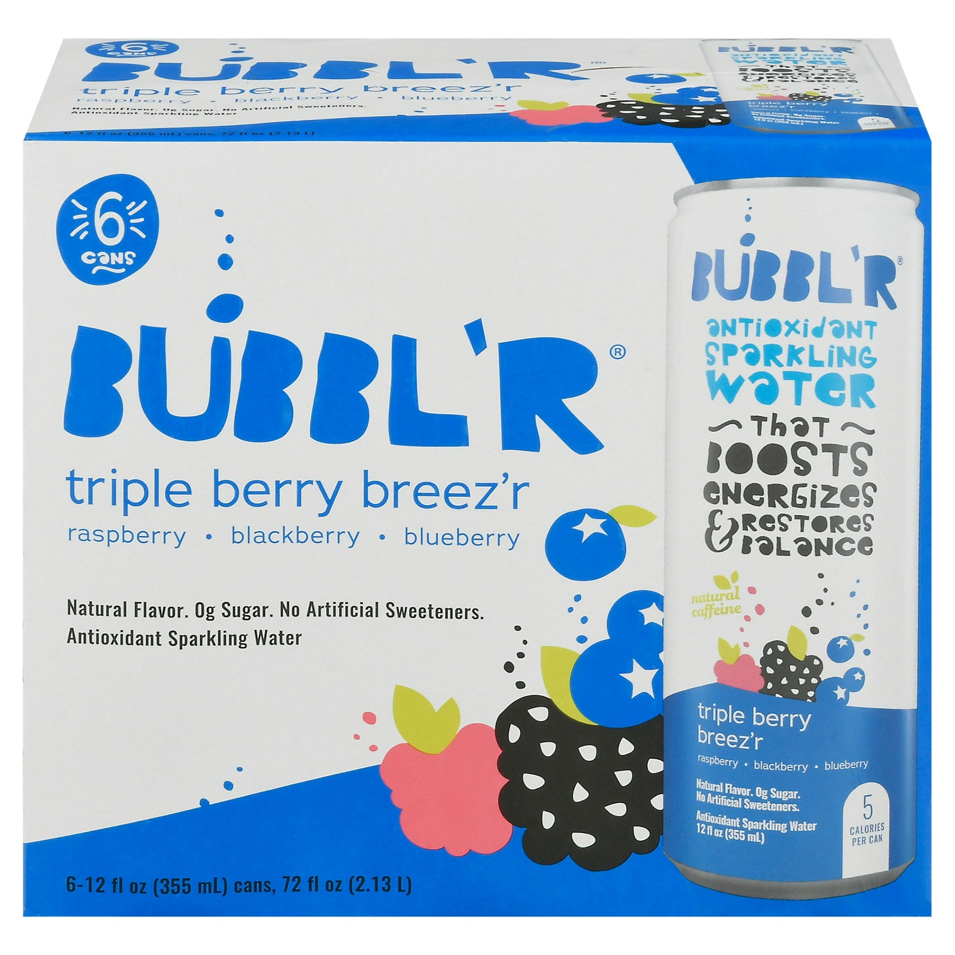 Bubblr Beverage Triple Berry Breezr