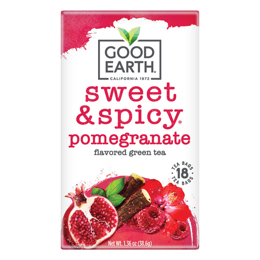 Good Earth Tea Pomegranate Burts 18 Bag (Pack Of 6)