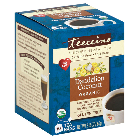 Teeccino Tea Dandelion Coconut