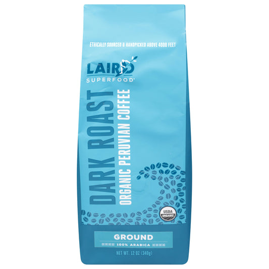 Laird Superfood Coffee Ground Dark Roasted Organic