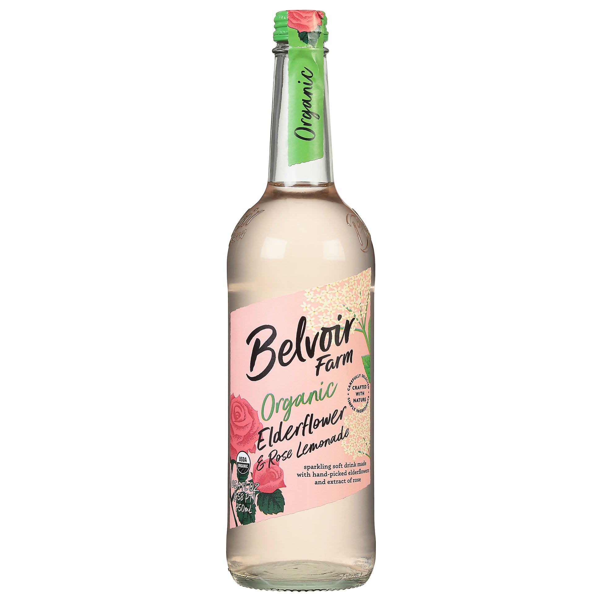 Belvoir Beverage Elderflower Rose Lemon Organic 25.4 Fl Oz (Pack Of 6)