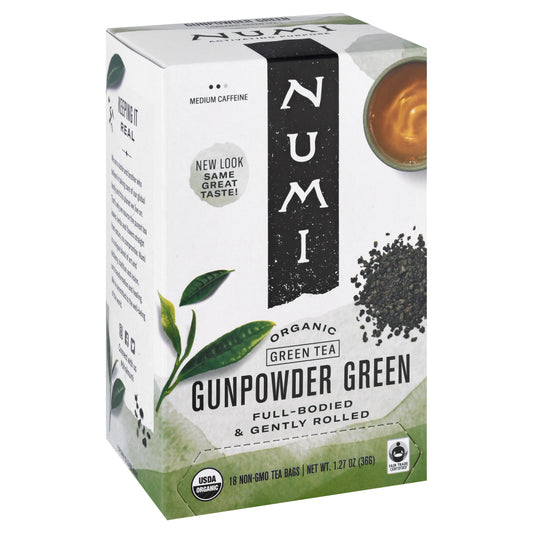 Numi Teas Tea Gunpowder Green 18 Bag (Pack Of 6)