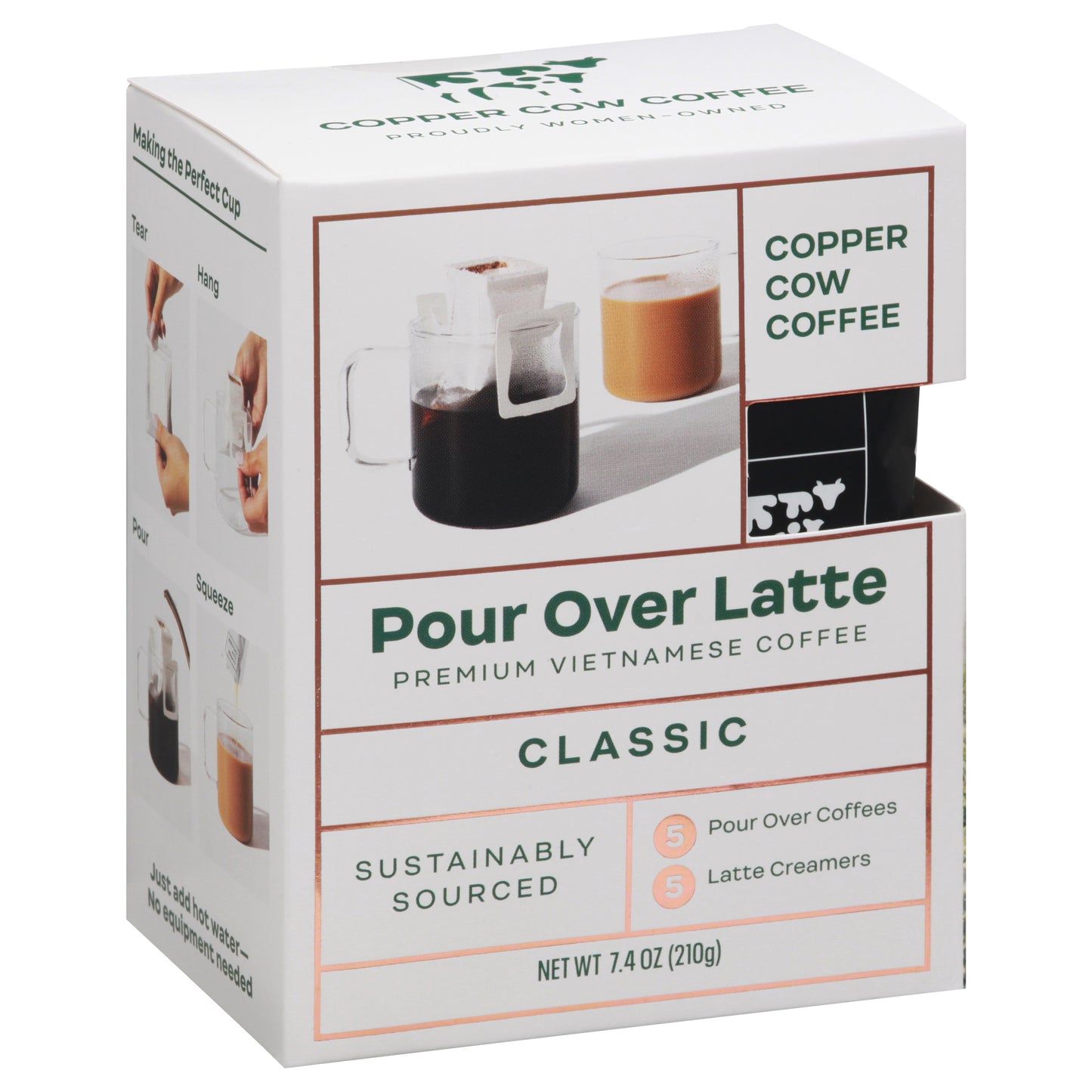 Copper Cow Coffee Coffee Classic Pour Over 5 Count