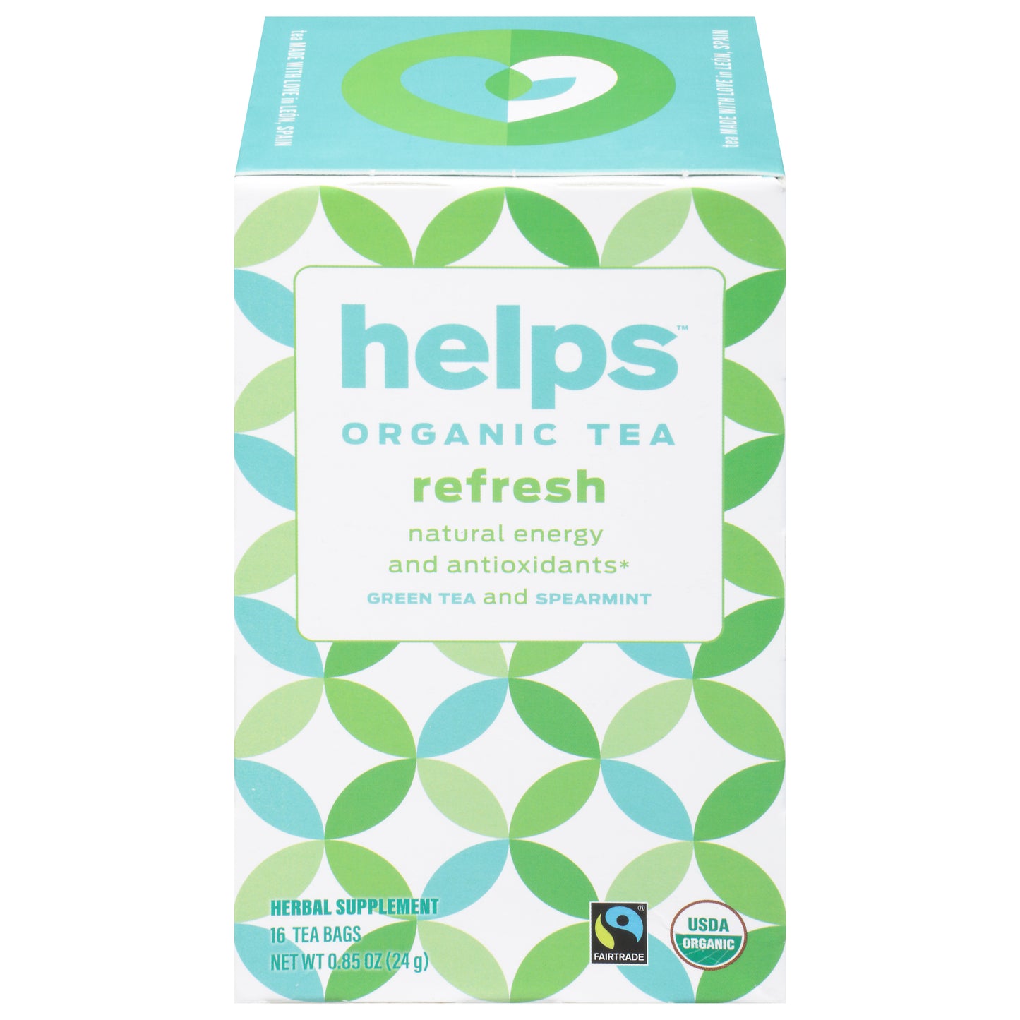 Helps Tea Refresh 16 Bag (Pack Of 6)