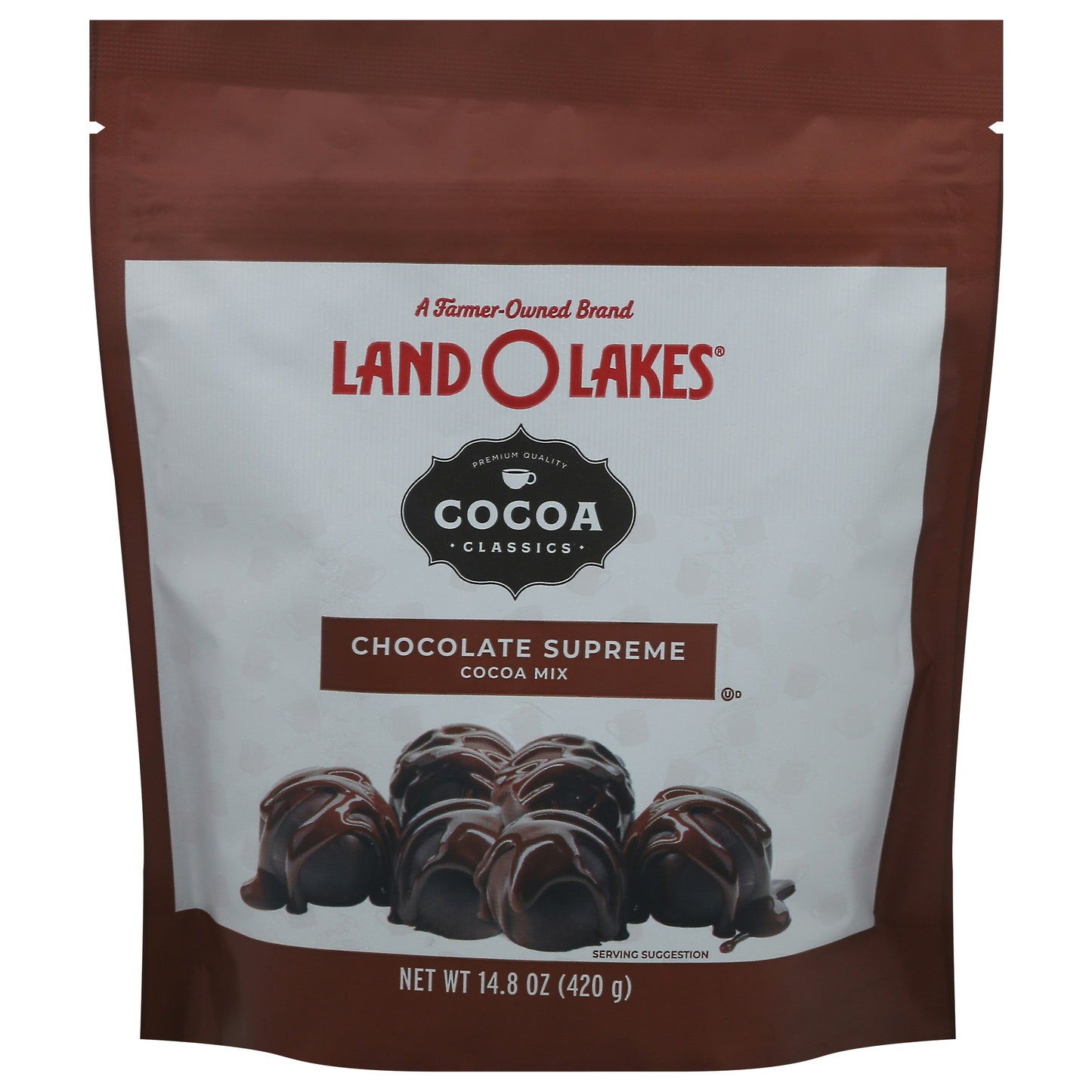 Land O Lakes Cocoa Chocolate Mix Super Pouch 14.8 oz (Pack of 6)