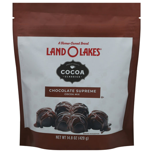 Land O Lakes Cocoa Chocolate Mix Super Pouch 14.8 oz (Pack of 6)