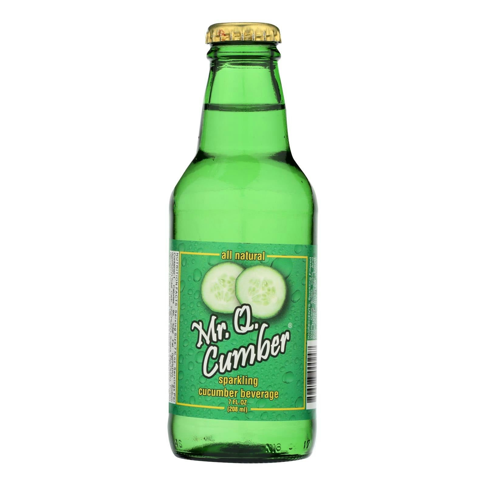 Mr. Q.Cumber Sparkling Beverage 7 oz (Pack of 24)