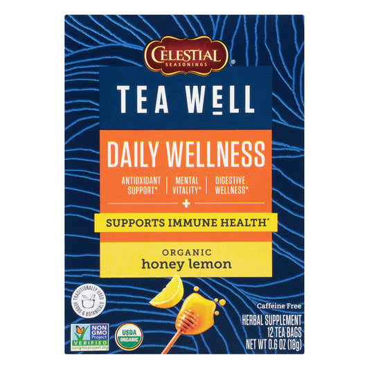 Teawell Tea Honey Lemon 12 Bag (Pack Of 6)