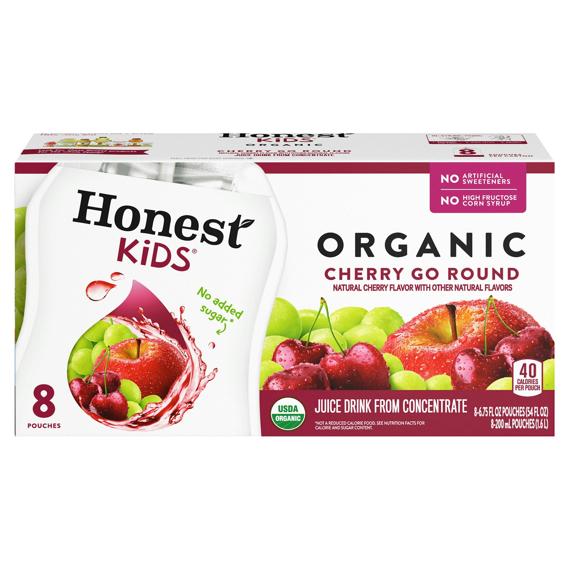 Honest Kids Juice Cherry Go Round 54 Fl Oz (Pack of 4)