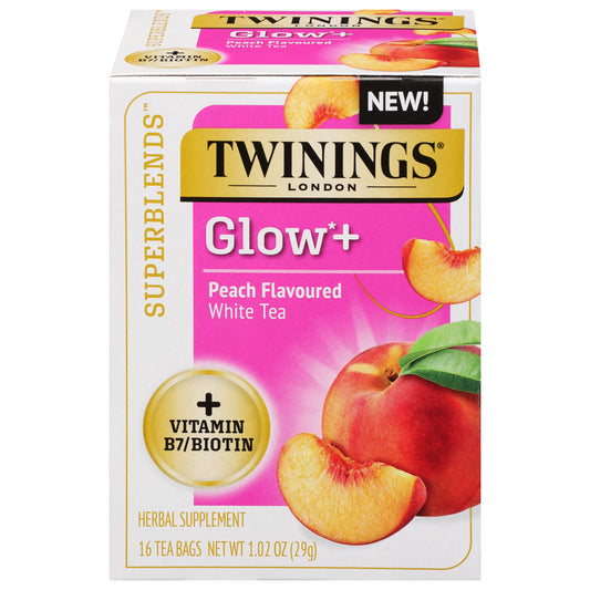 Twining Tea Tea Superblend Glow Vitamin B7 16 Bag (Pack Of 6)